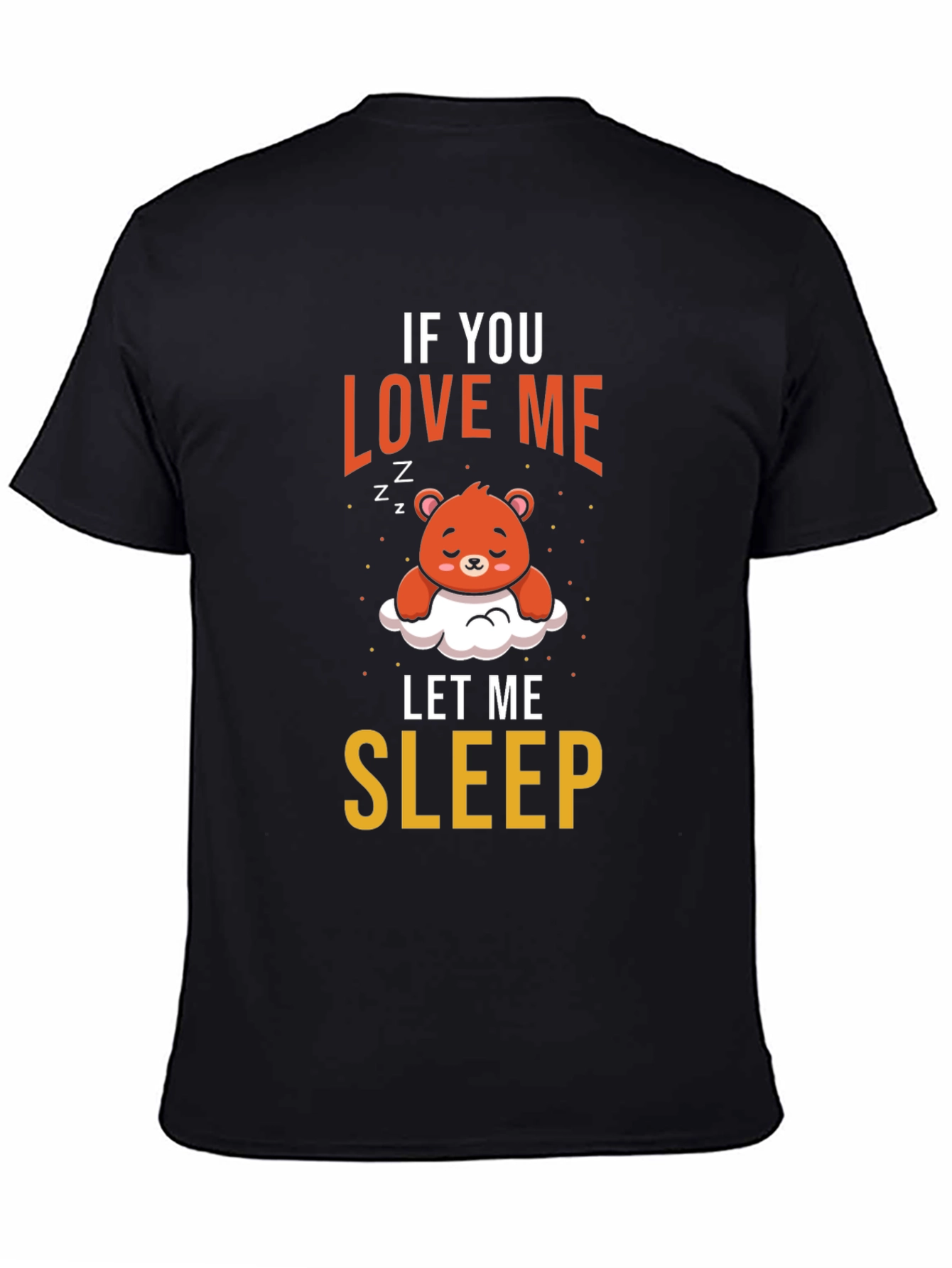 Cute Sleepy Bear Graphic Tee