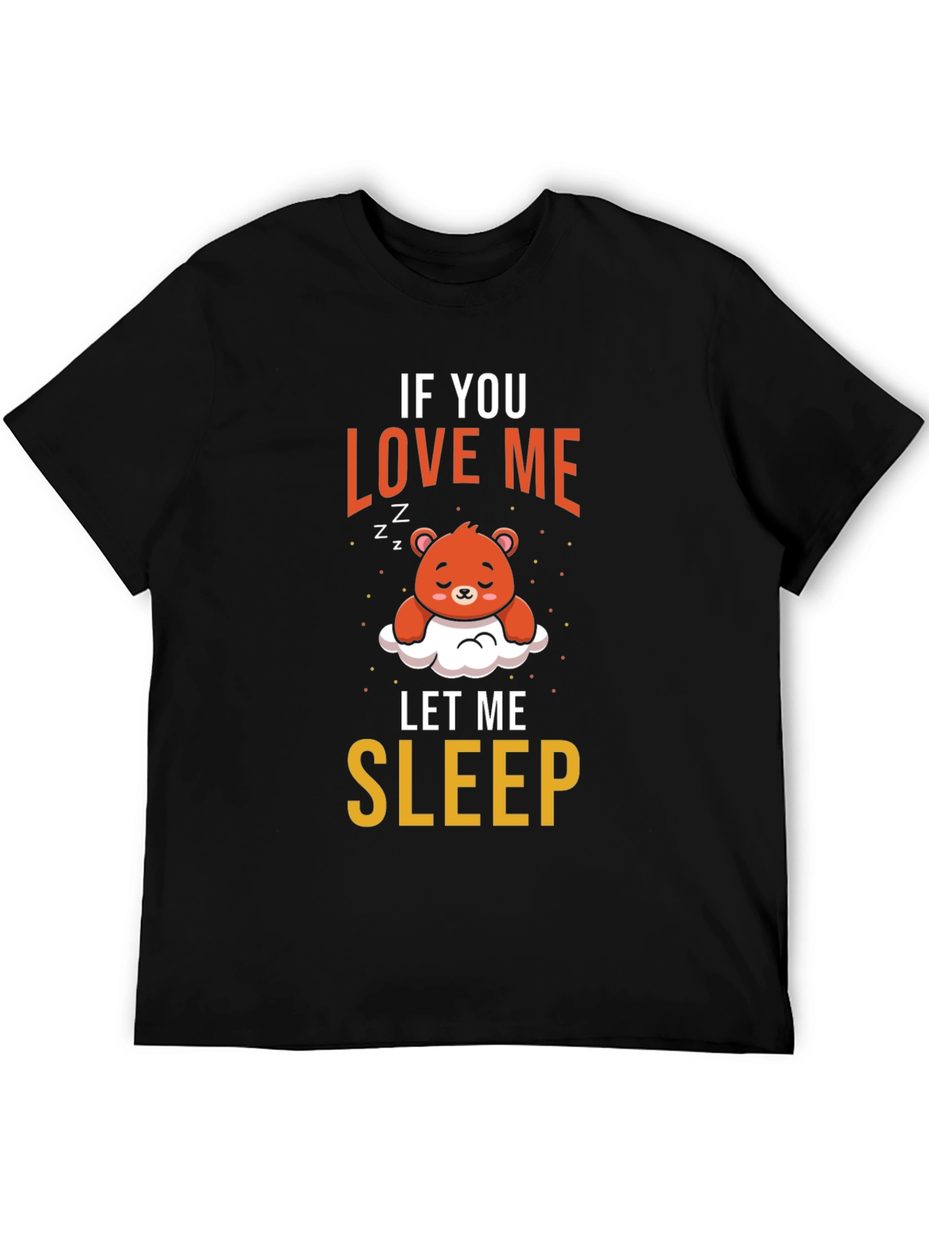 Cute Sleepy Bear Graphic Tee