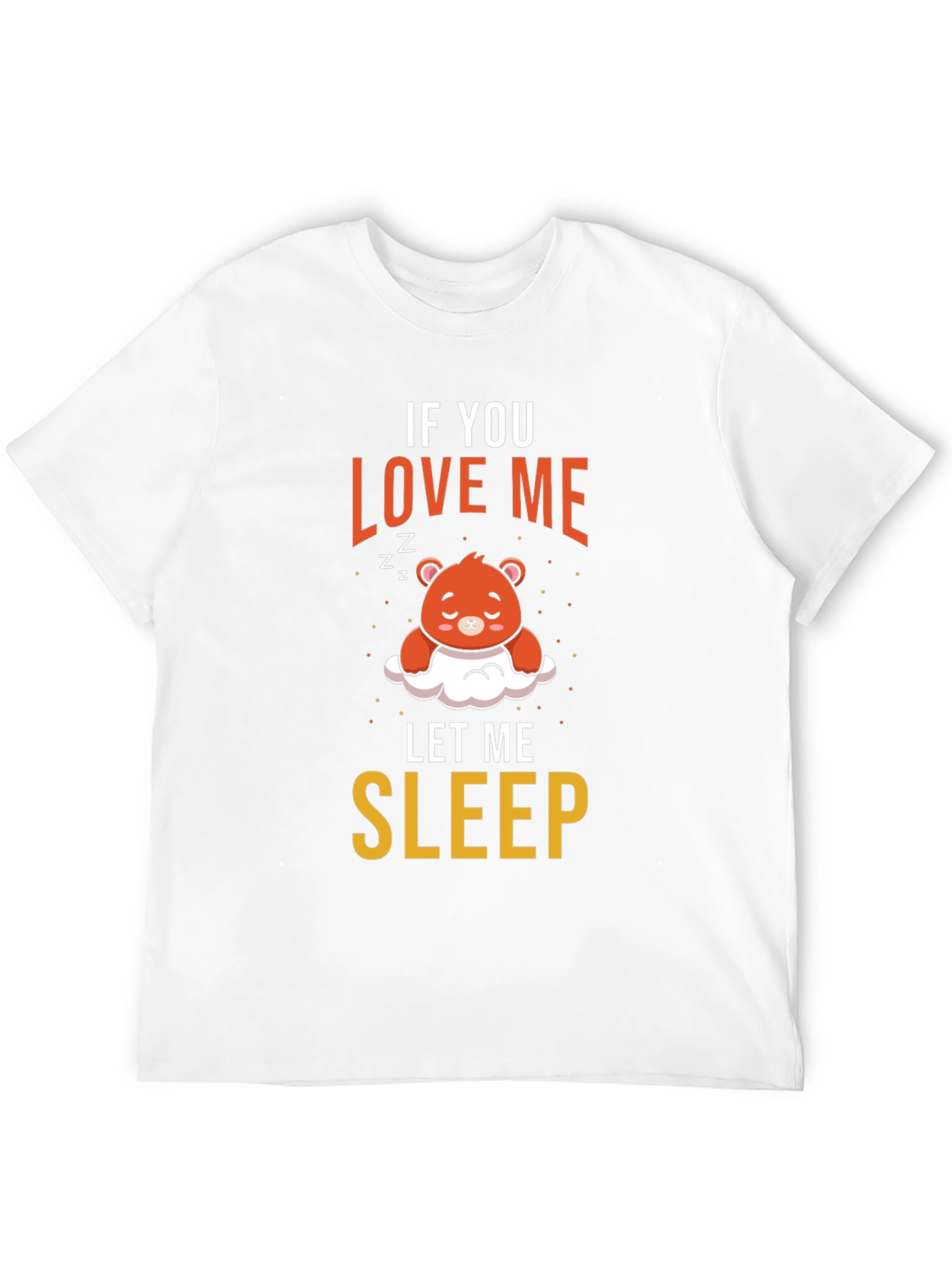 Cute Sleepy Bear Graphic Tee