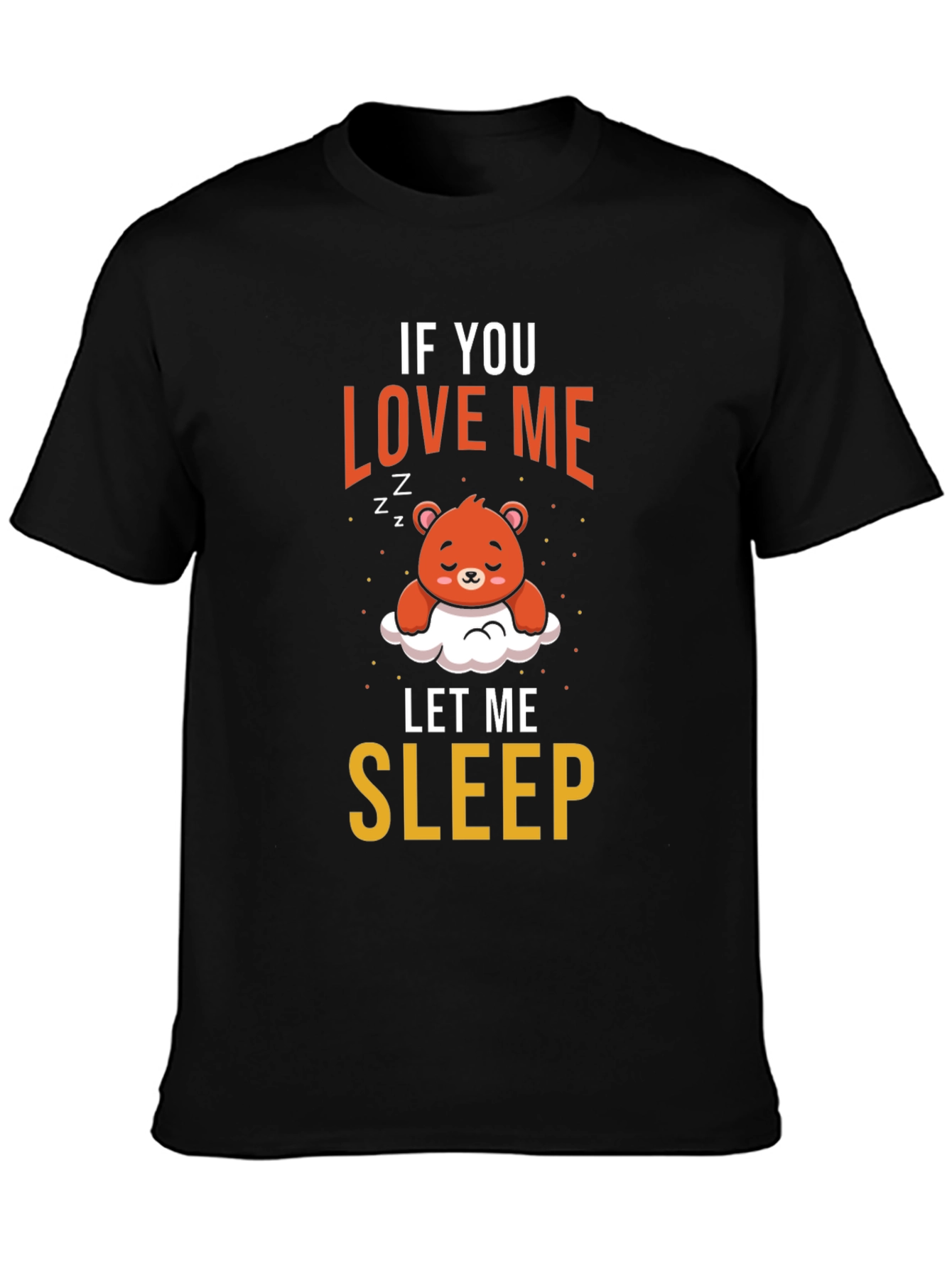 Cute Sleepy Bear Graphic Tee