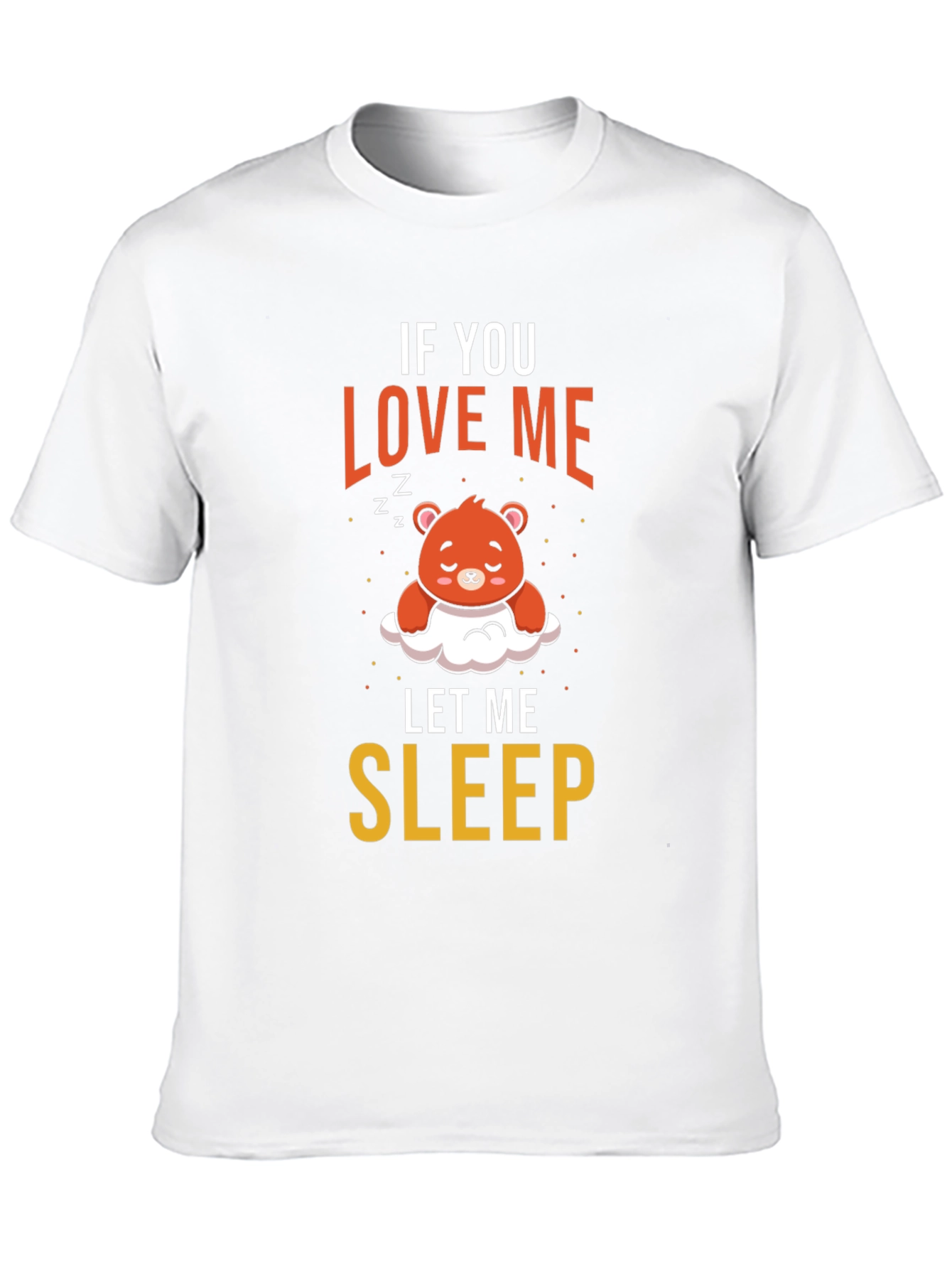 Cute Sleepy Bear Graphic Tee