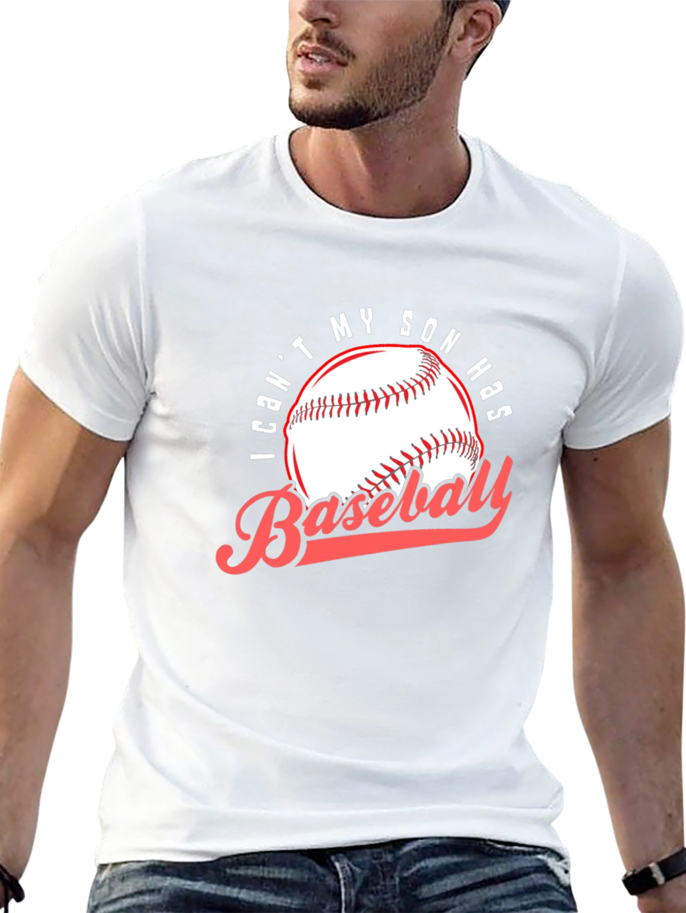 Baseball Dad T-Shirt: I Cant My Son Has Baseball