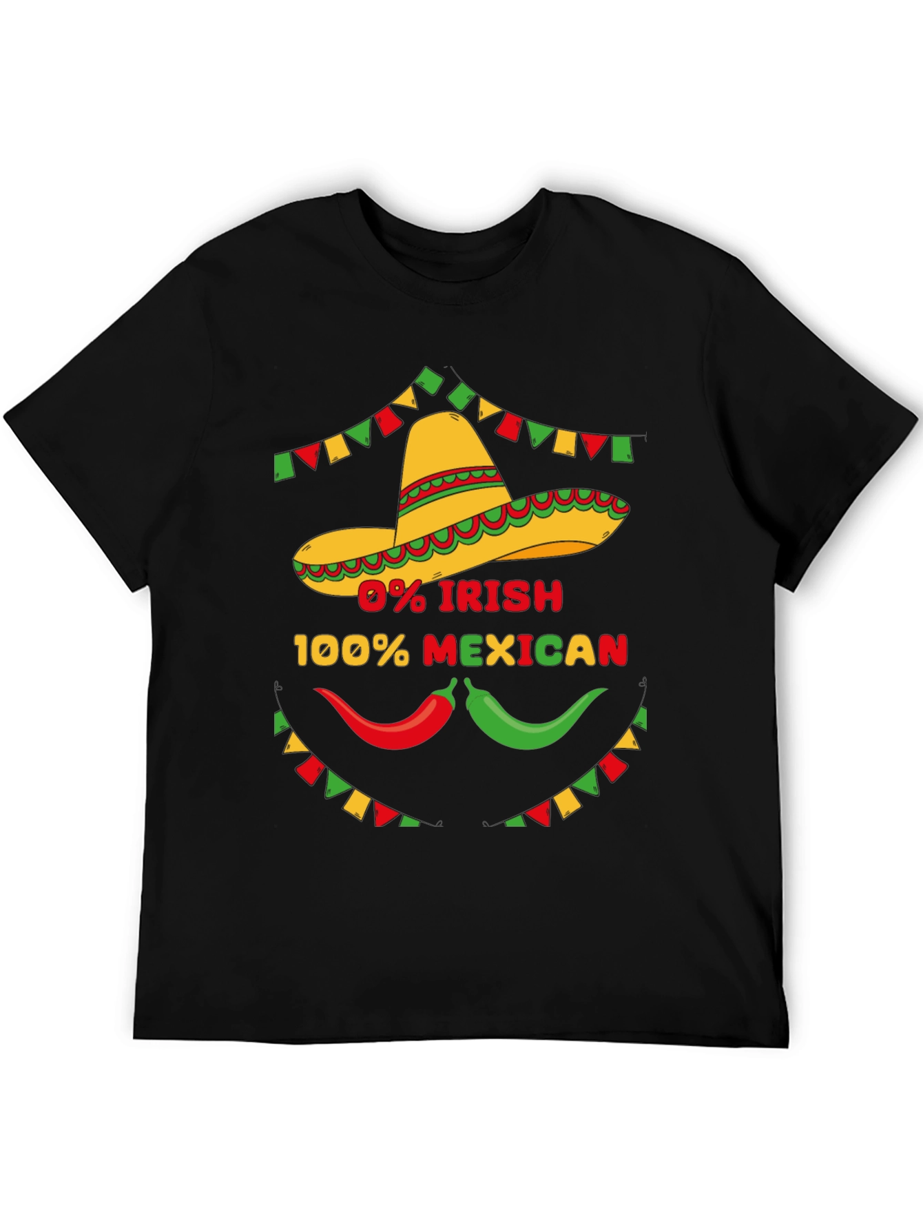 Funny 0% Irish 100% Mexican Graphic Tee