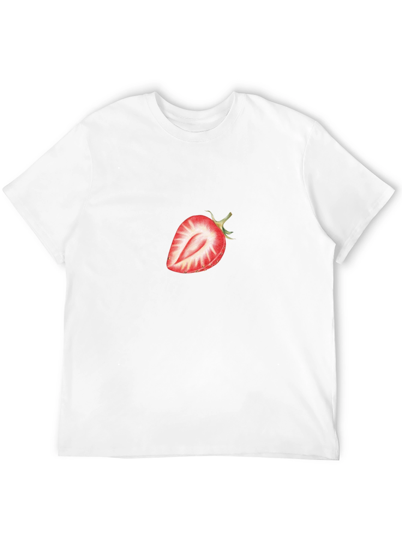 Strawberry Graphic Black T-Shirt