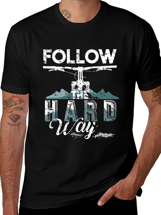 Follow the Hard Way Graphic Tee - Mountain Biking