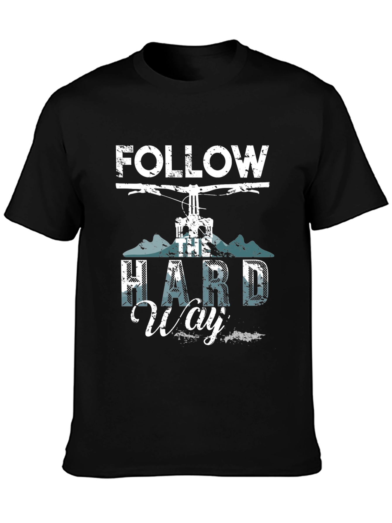 Follow the Hard Way Graphic Tee - Mountain Biking