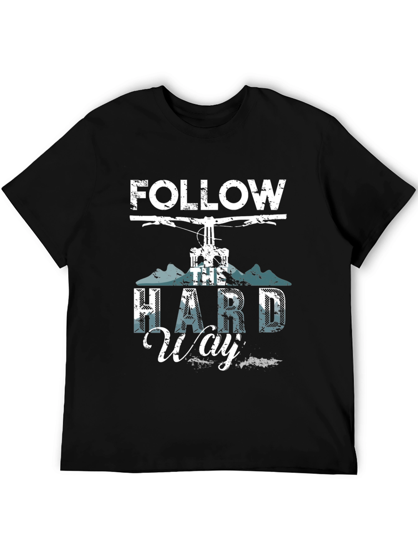 Follow the Hard Way Graphic Tee - Mountain Biking
