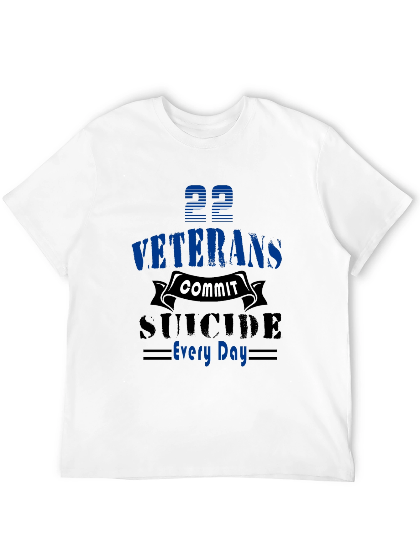 Veterans Suicide Awareness Black T-Shirt