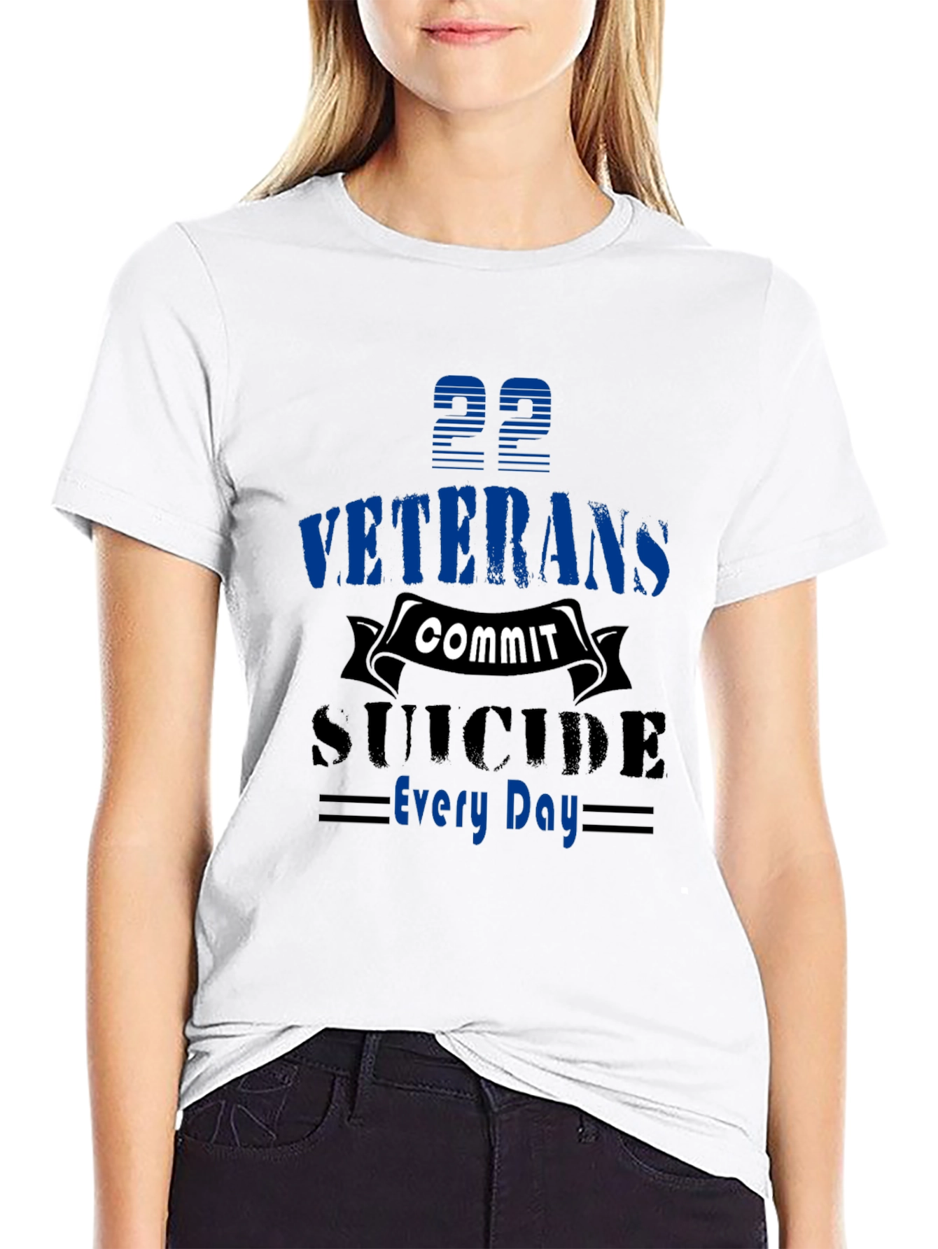 Veterans Suicide Awareness Black T-Shirt