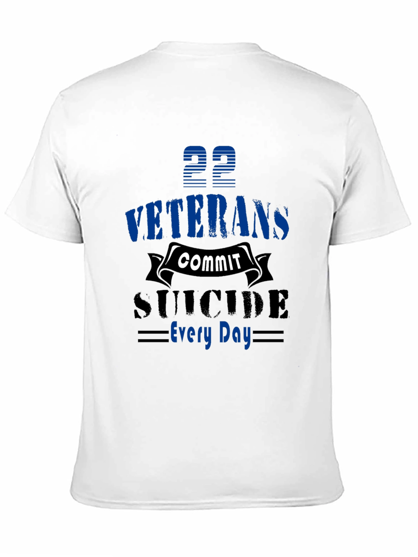 Veterans Suicide Awareness Black T-Shirt