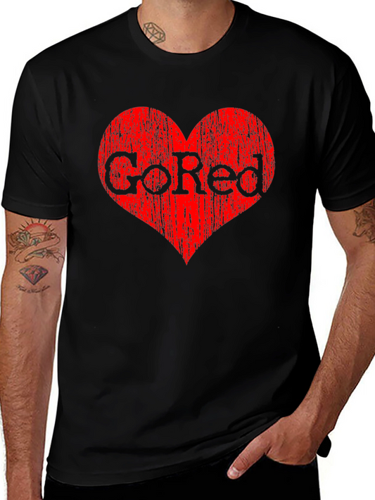 Go Red Heart Graphic Tee - Black