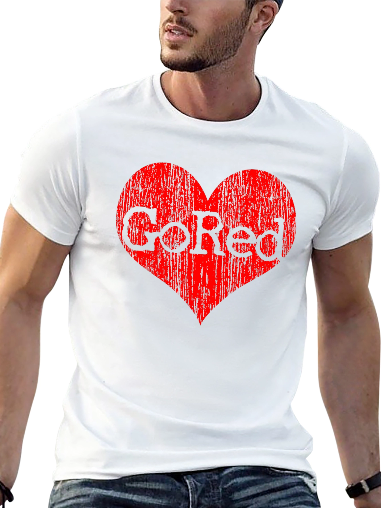 Go Red Heart Graphic Tee - Black