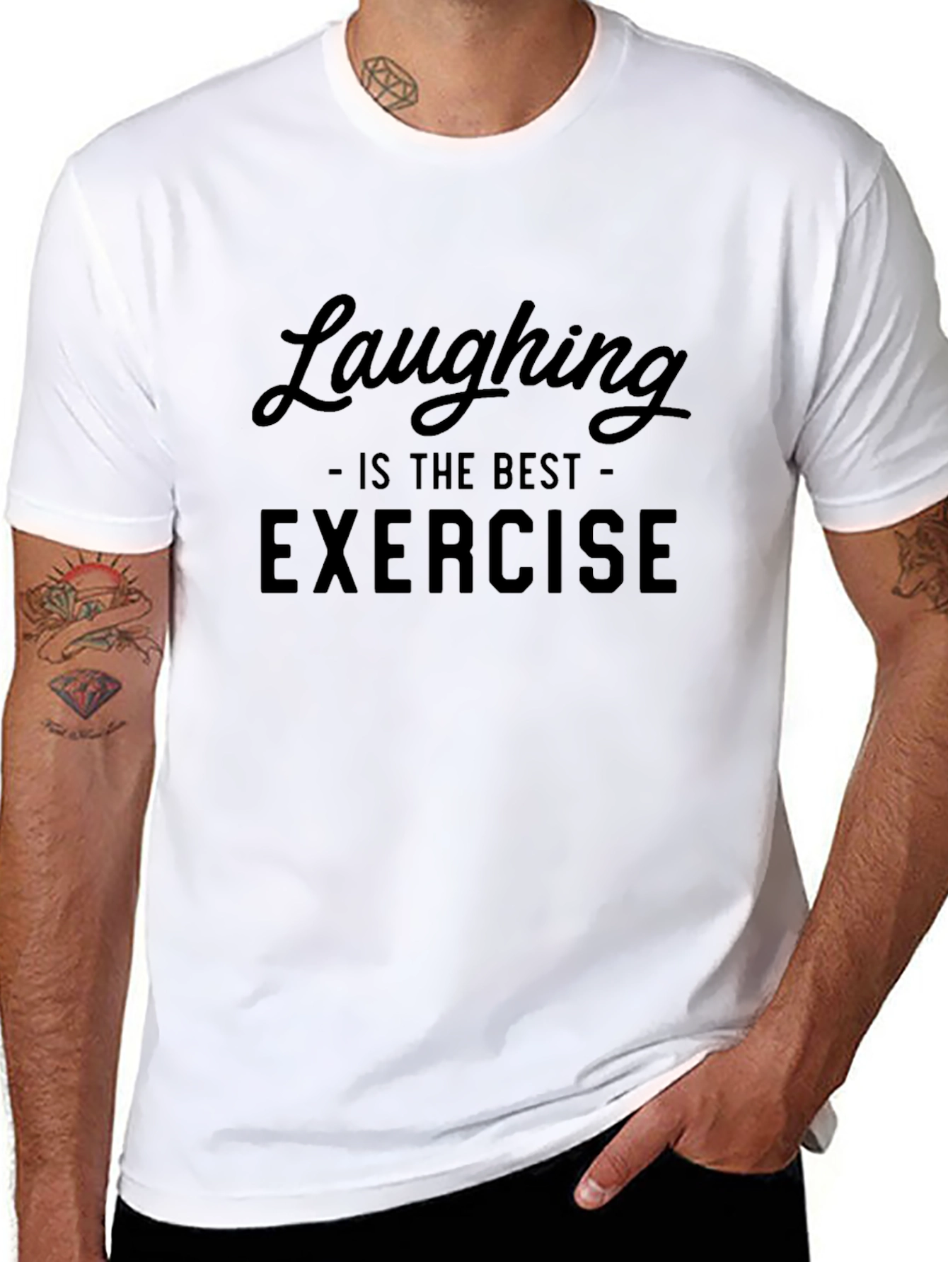 Laughing is the Best Exercise Graphic Tee