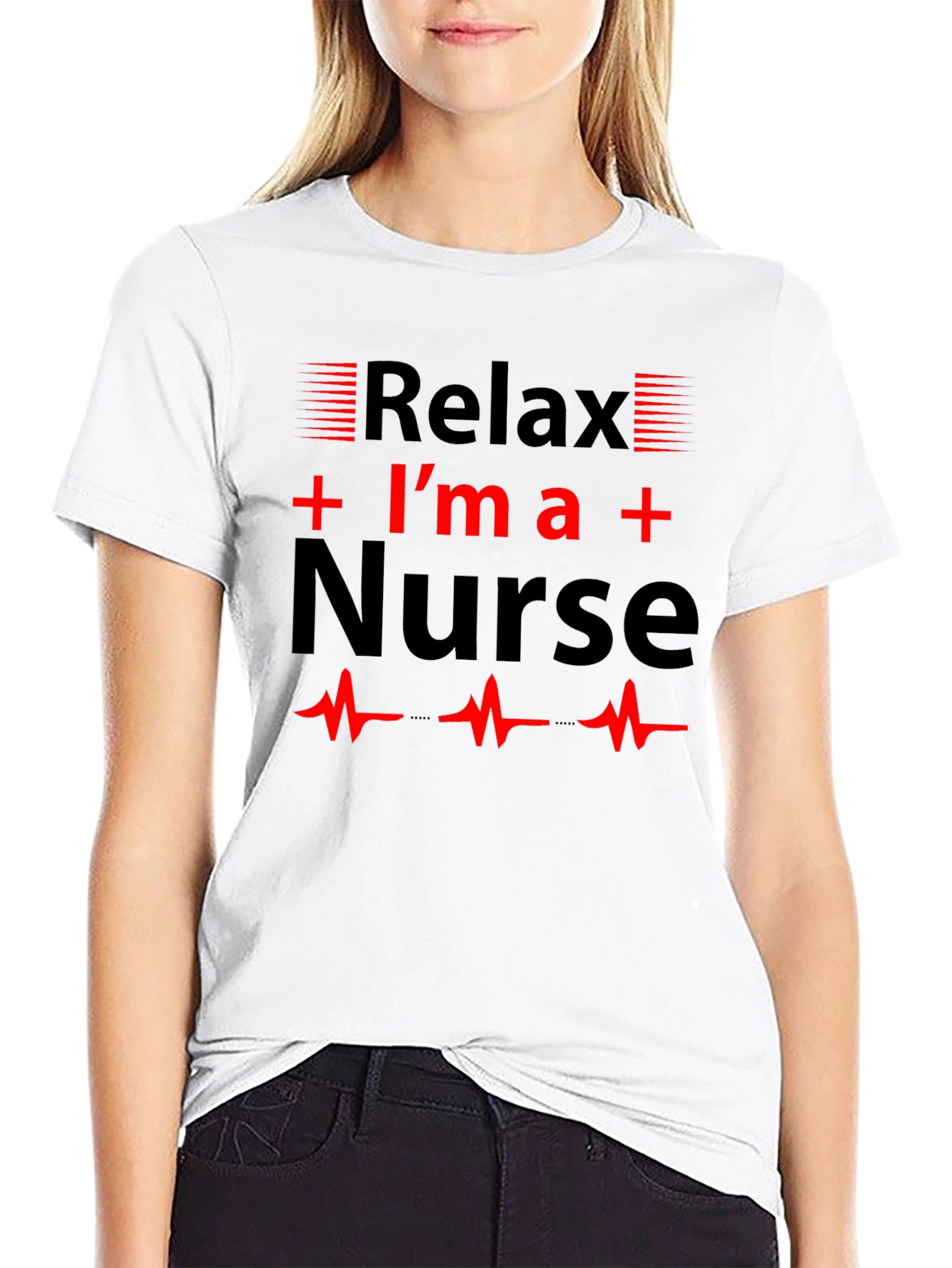 Relax Im a Nurse T-Shirt Novelty Gift
