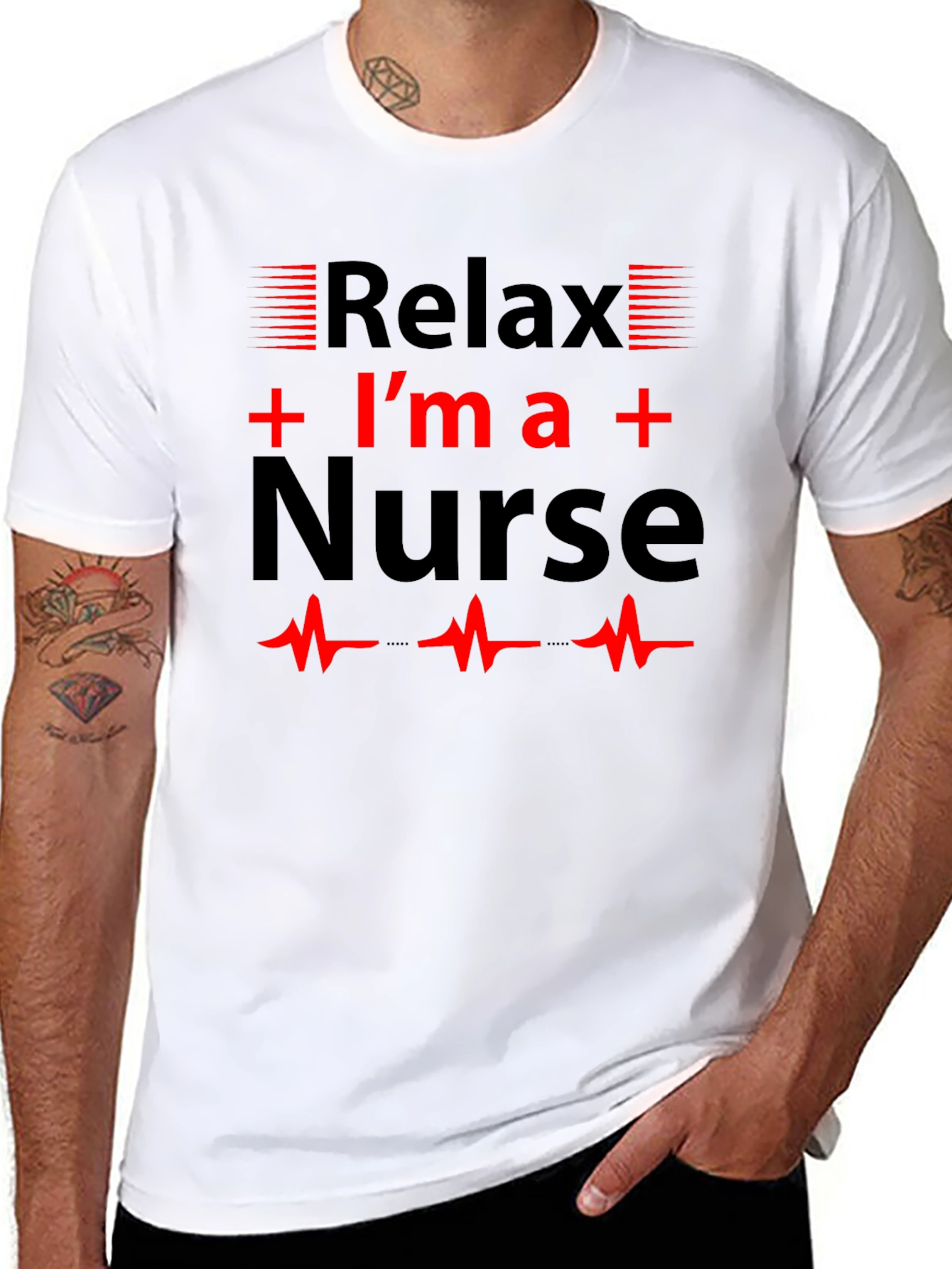 Relax Im a Nurse T-Shirt Novelty Gift