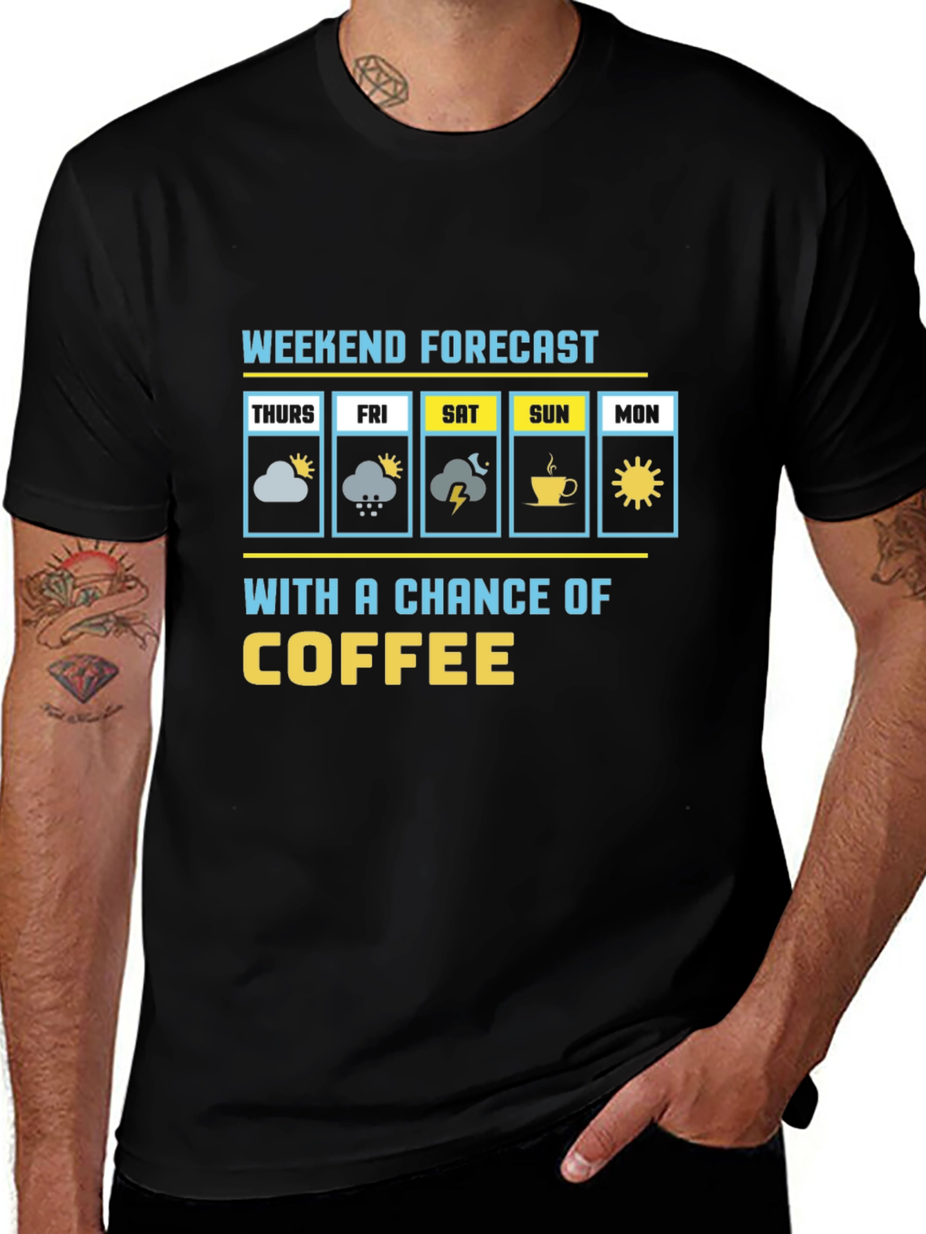 Weekend Forecast Coffee Graphic Tee