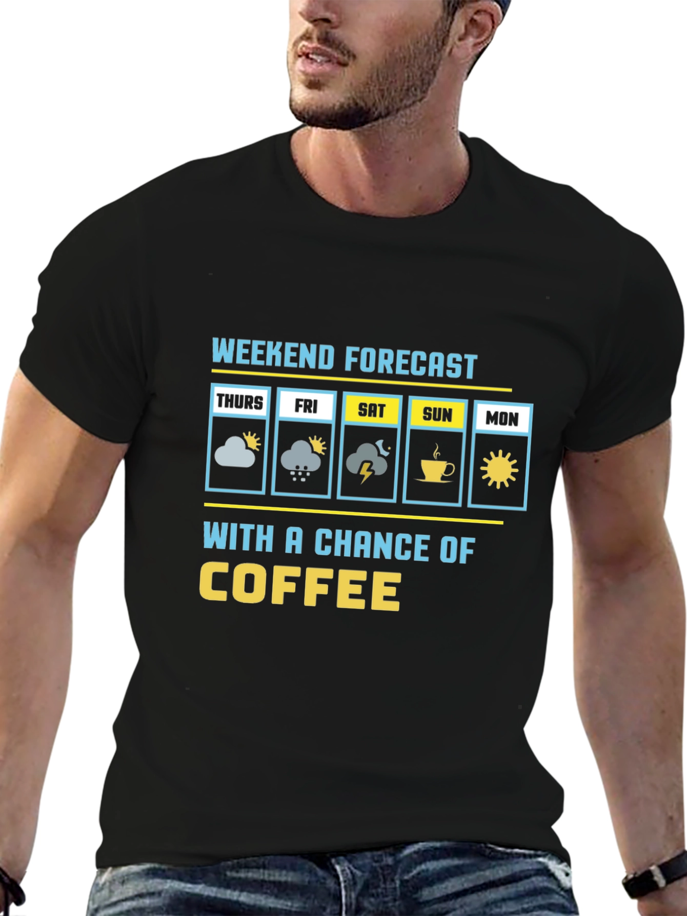 Weekend Forecast Coffee Graphic Tee