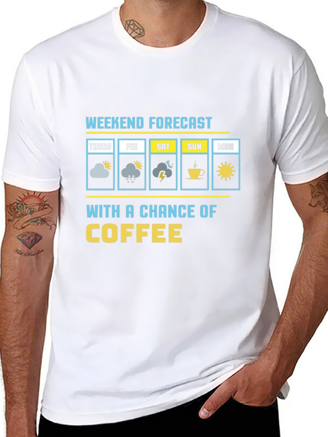 Weekend Forecast Coffee Graphic Tee