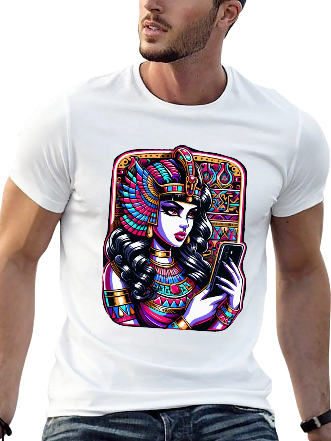 Egyptian Queen Graphic Tee - Black