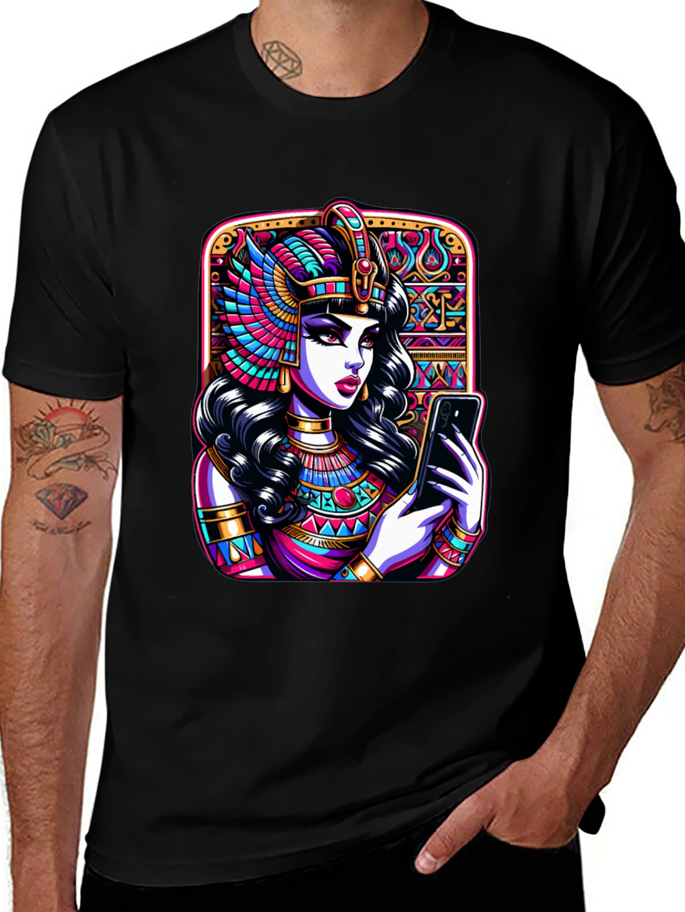 Egyptian Queen Graphic Tee - Black