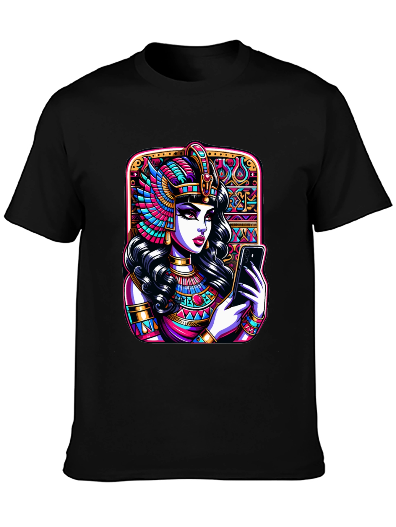 Egyptian Queen Graphic Tee - Black