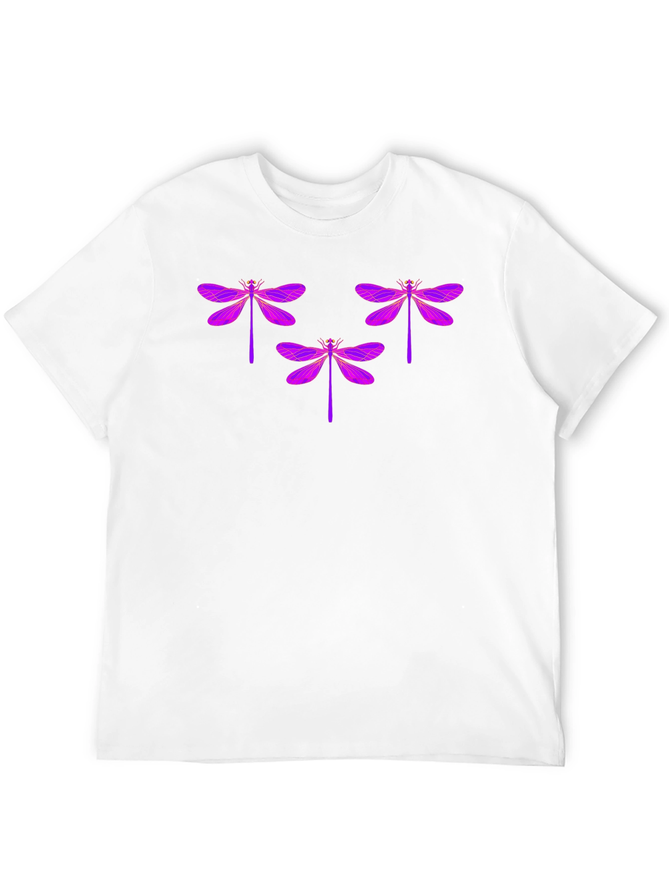 Dragonfly Graphic Tee - Black Cotton T-Shirt