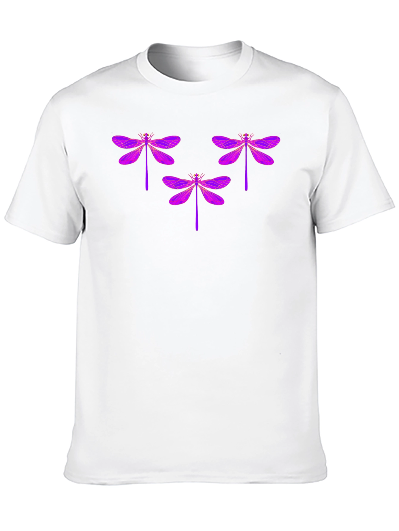 Dragonfly Graphic Tee - Black Cotton T-Shirt