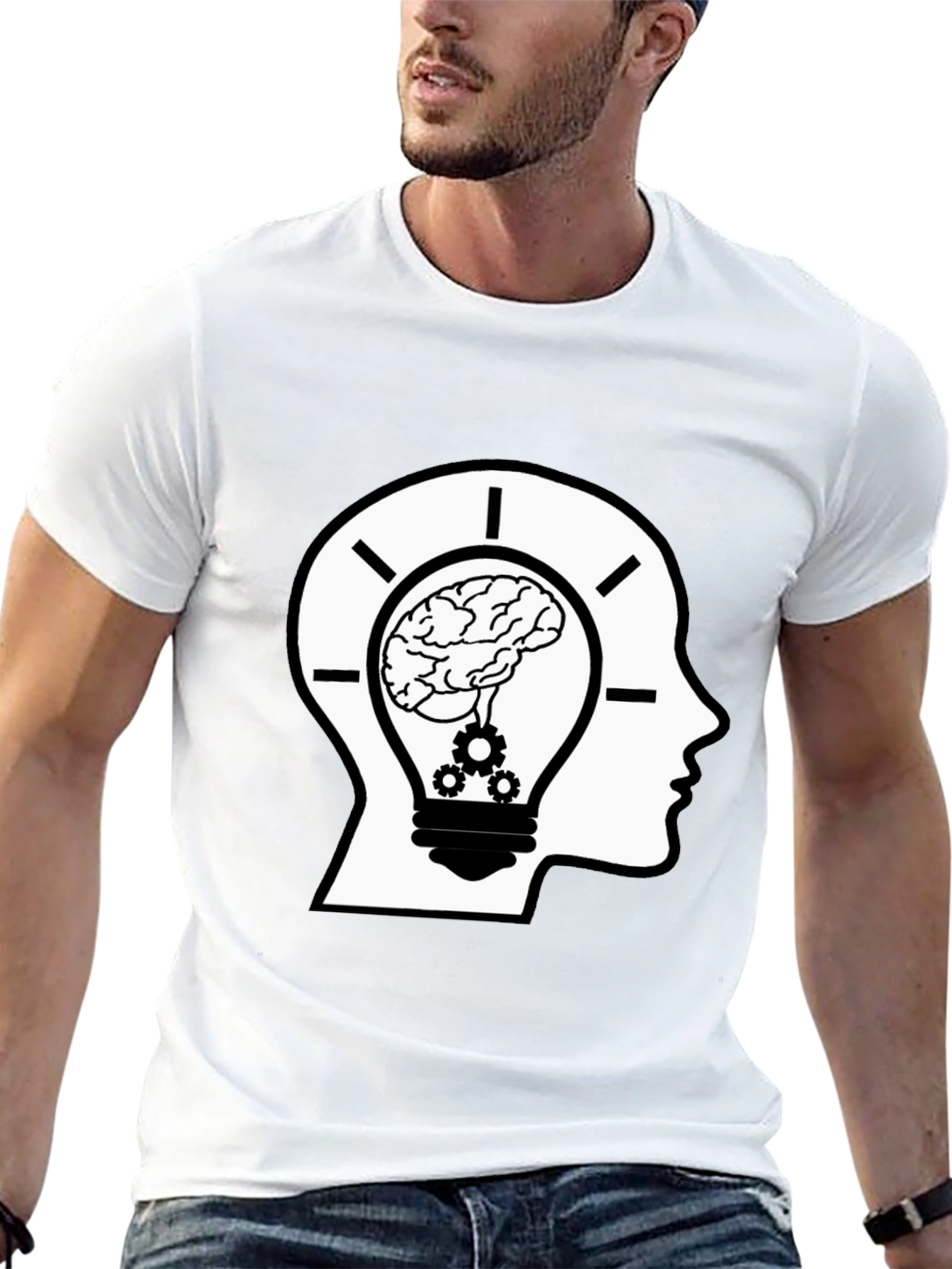 Brainy Idea Black T-Shirt