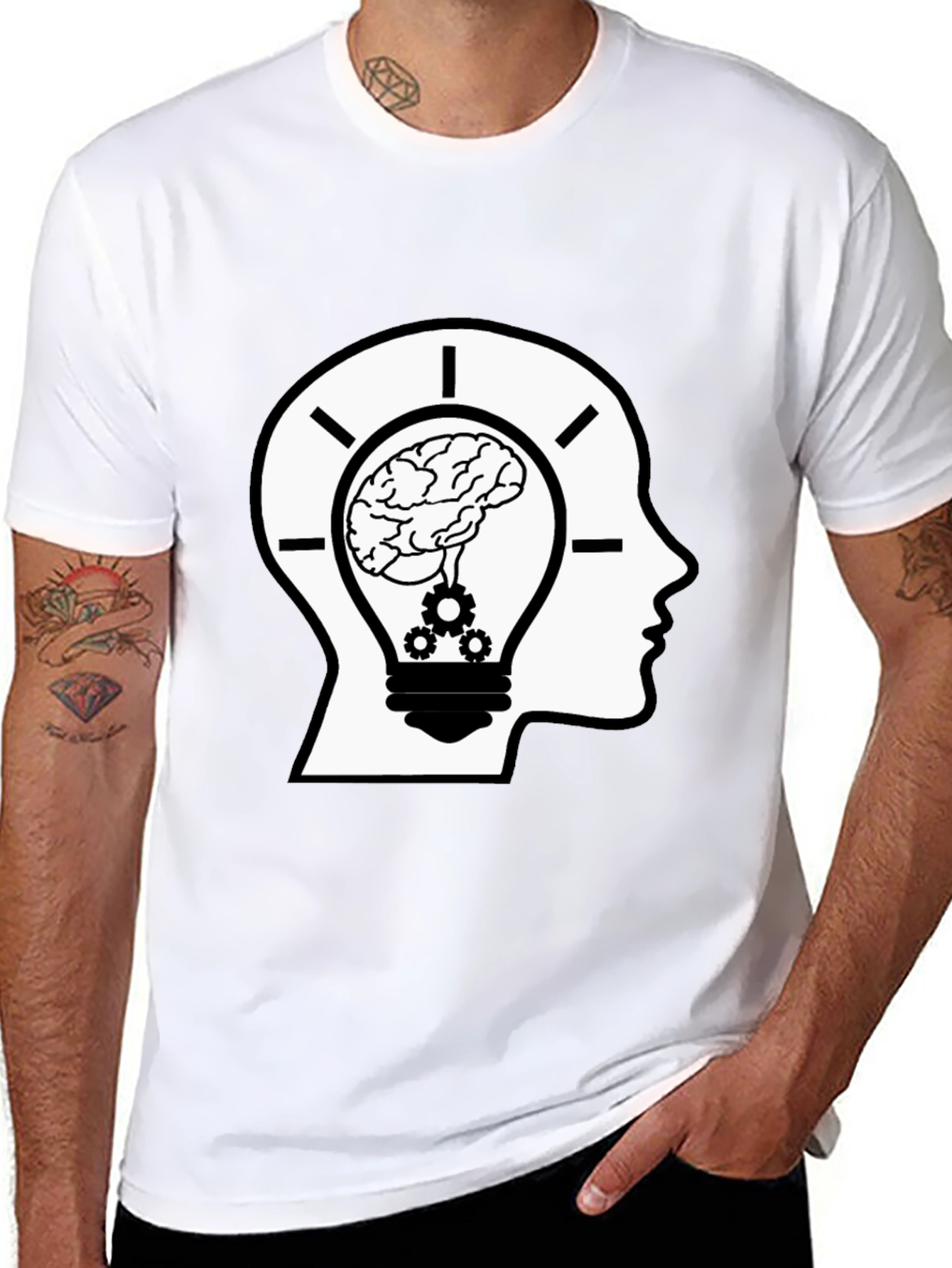 Brainy Idea Black T-Shirt