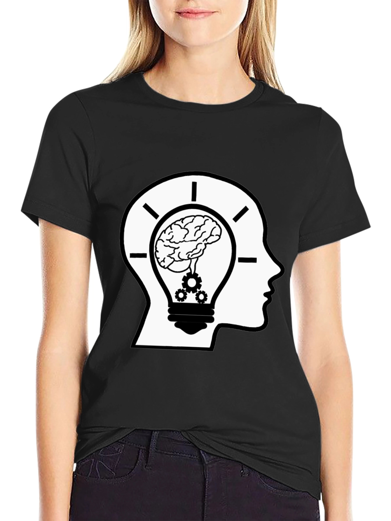 Brainy Idea Black T-Shirt