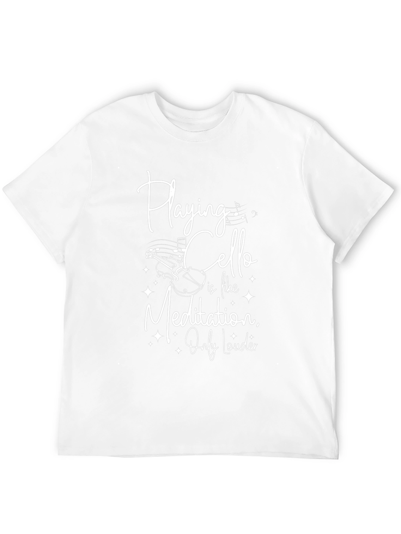 Cello Meditation T-Shirt - Musician Gift