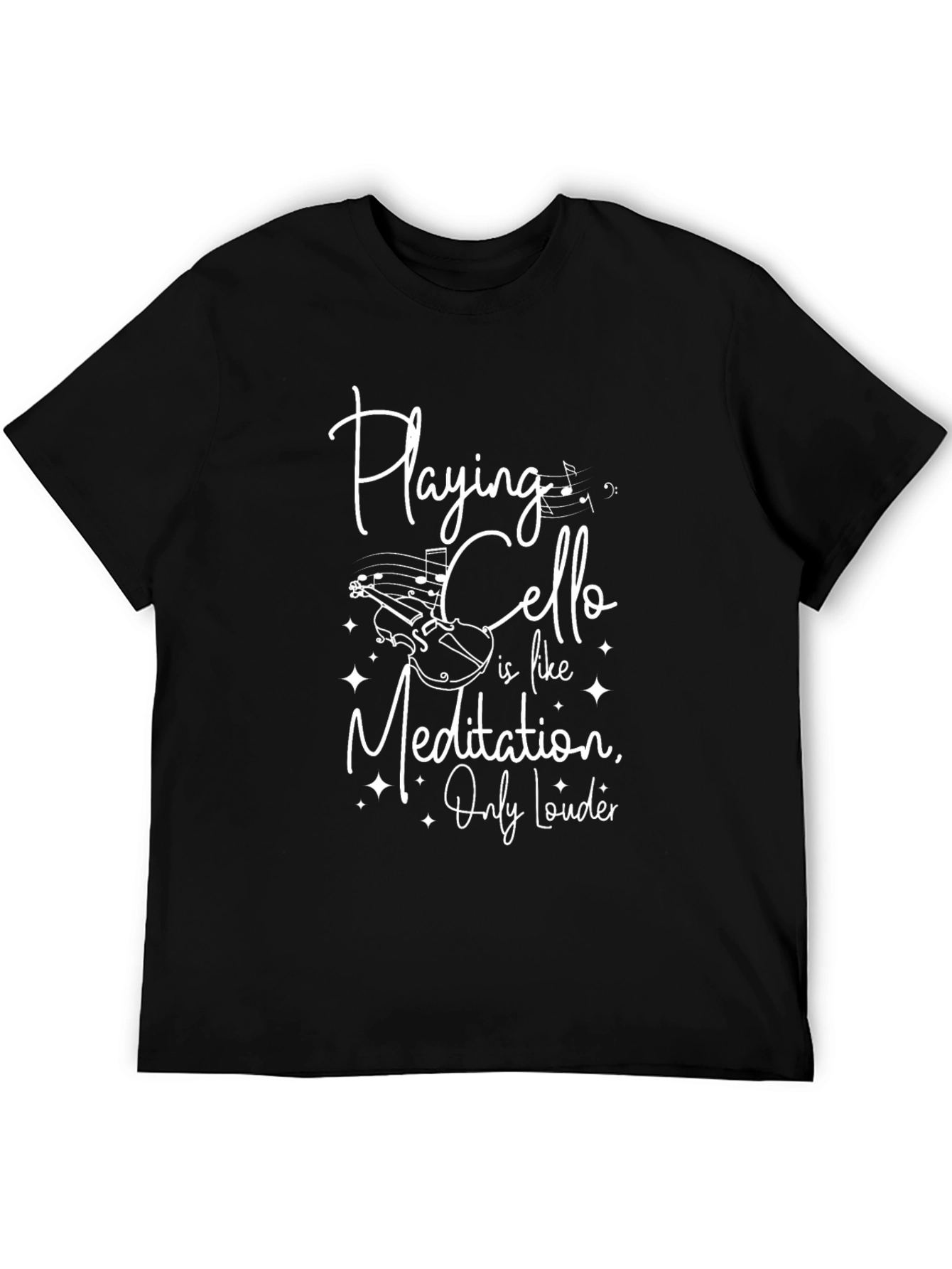 Cello Meditation T-Shirt - Musician Gift