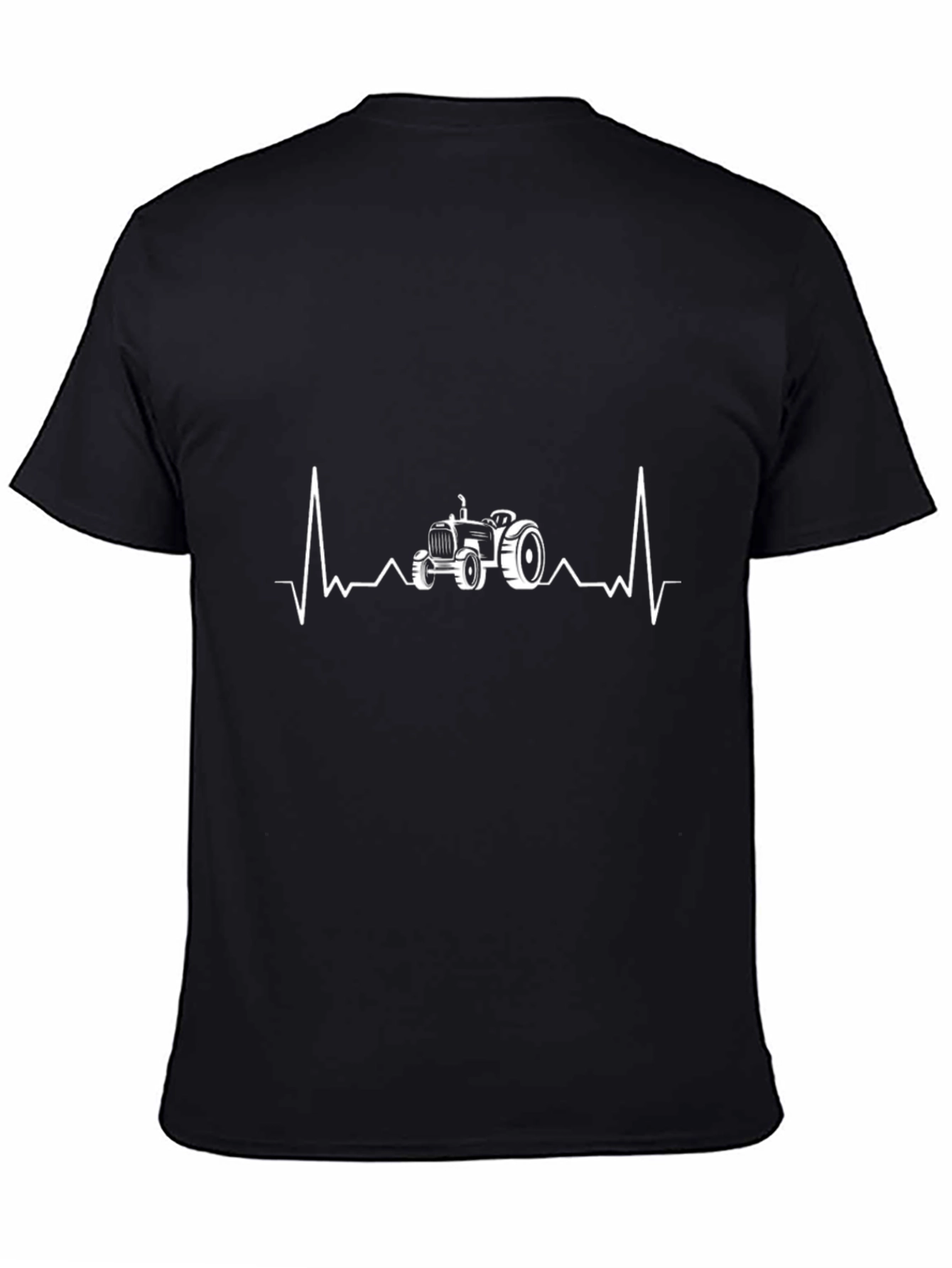Tractor Heartbeat Graphic Tee - Black