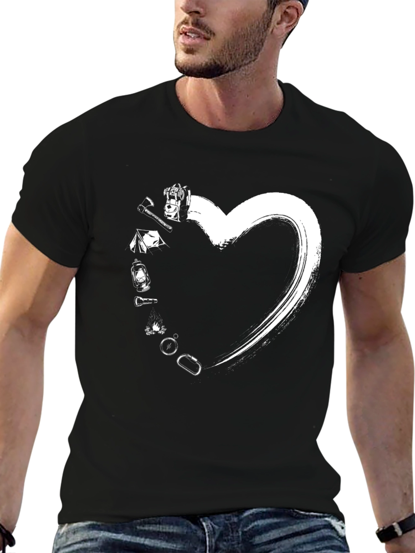 Camping Heart Graphic Tee