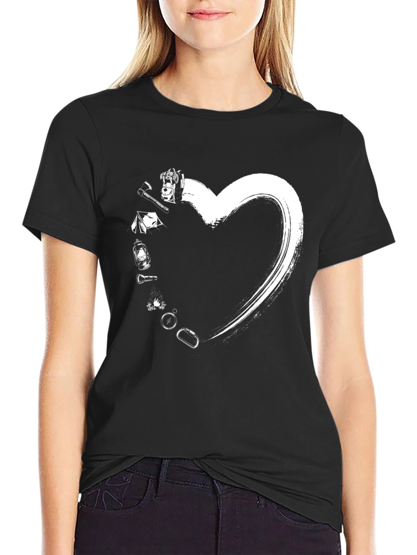 Camping Heart Graphic Tee