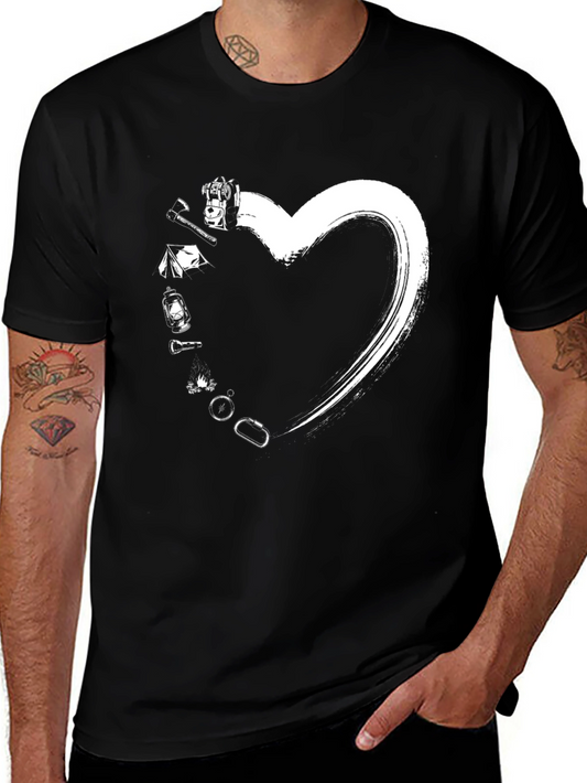 Camping Heart Graphic Tee