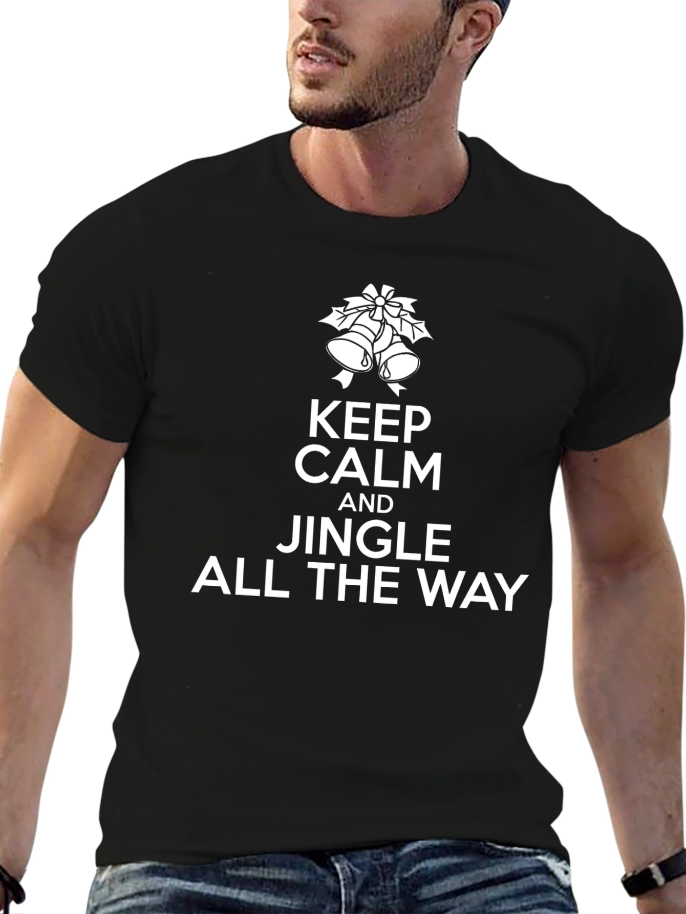 Keep Calm and Jingle All The Way Christmas T-Shirt