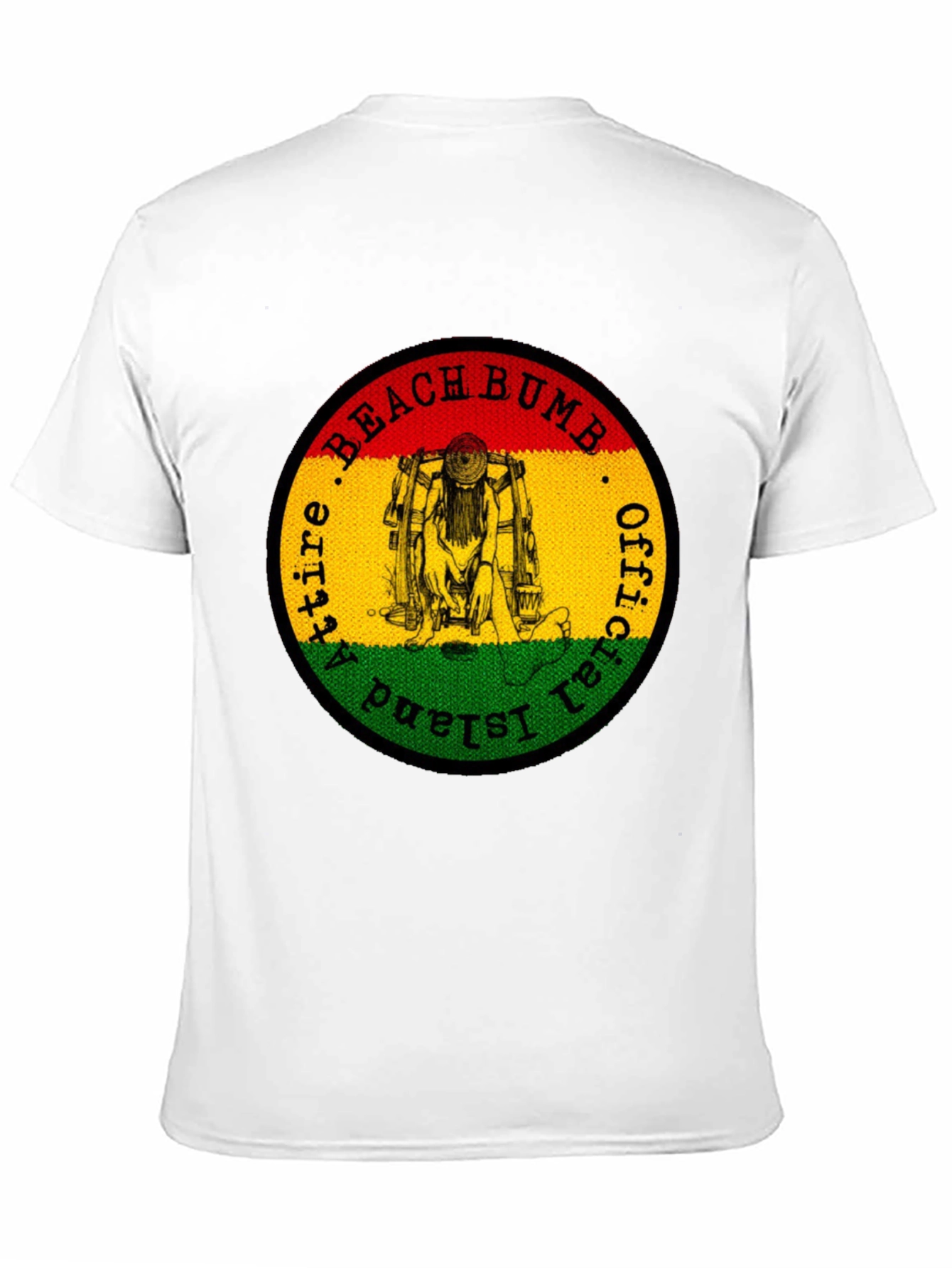 Official Beach Bum Island Attire Black T-Shirt