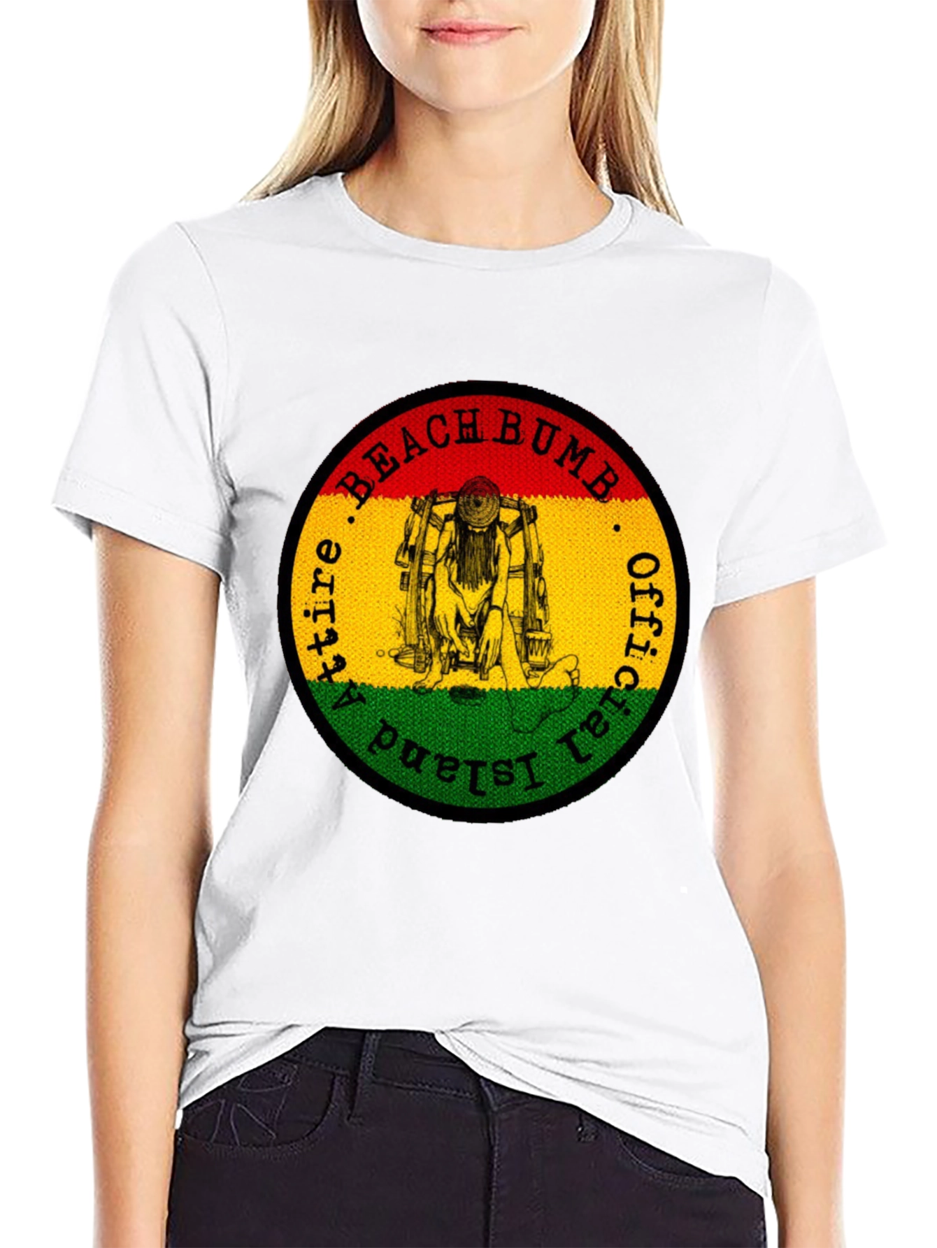 Official Beach Bum Island Attire Black T-Shirt