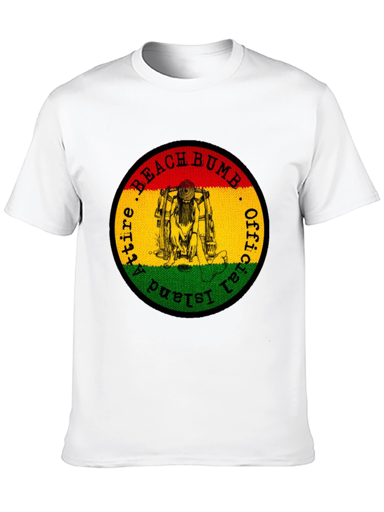 Official Beach Bum Island Attire Black T-Shirt