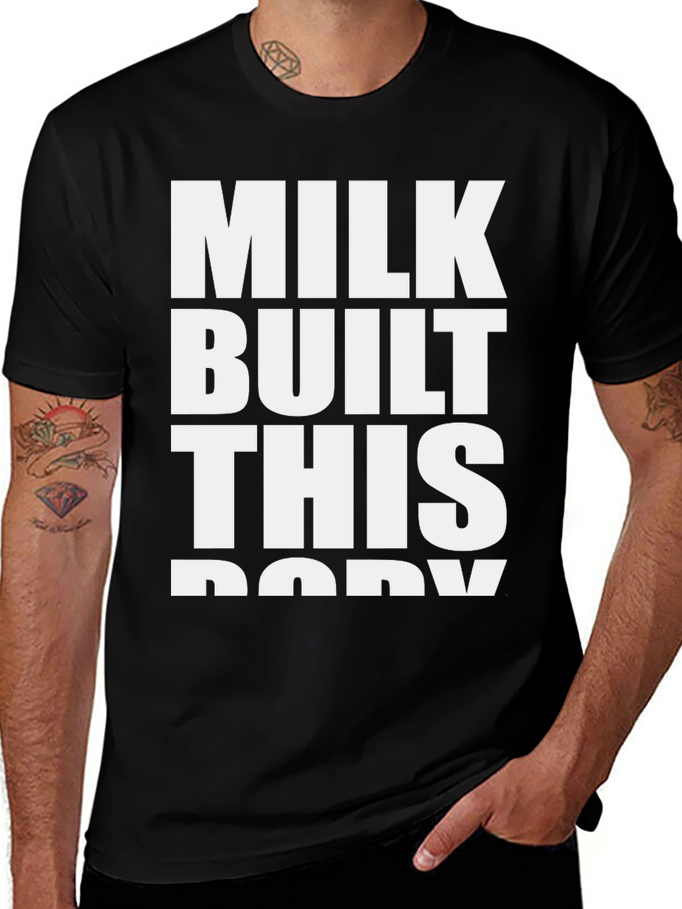 Milk Built This Body T-Shirt - Bold Statement Tee