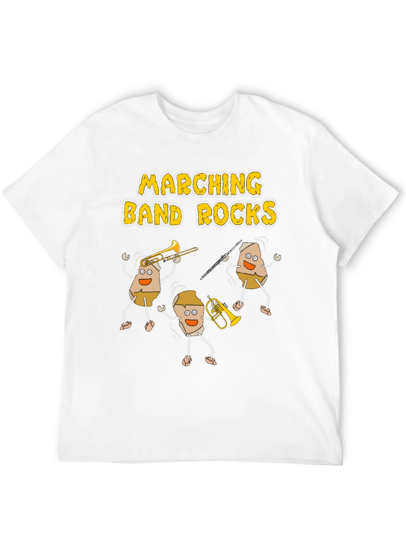 Marching Band Rocks Graphic Tee