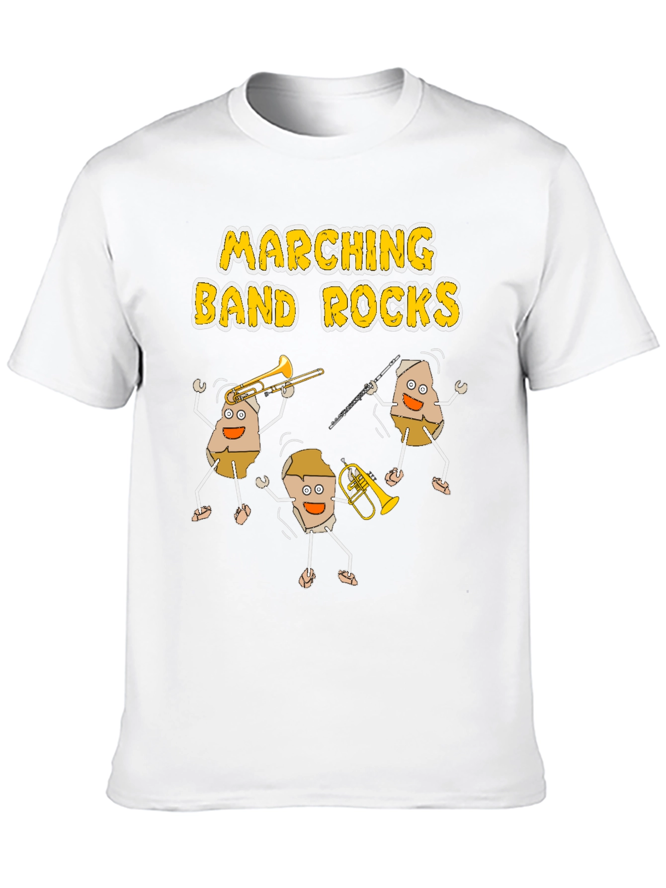 Marching Band Rocks Graphic Tee