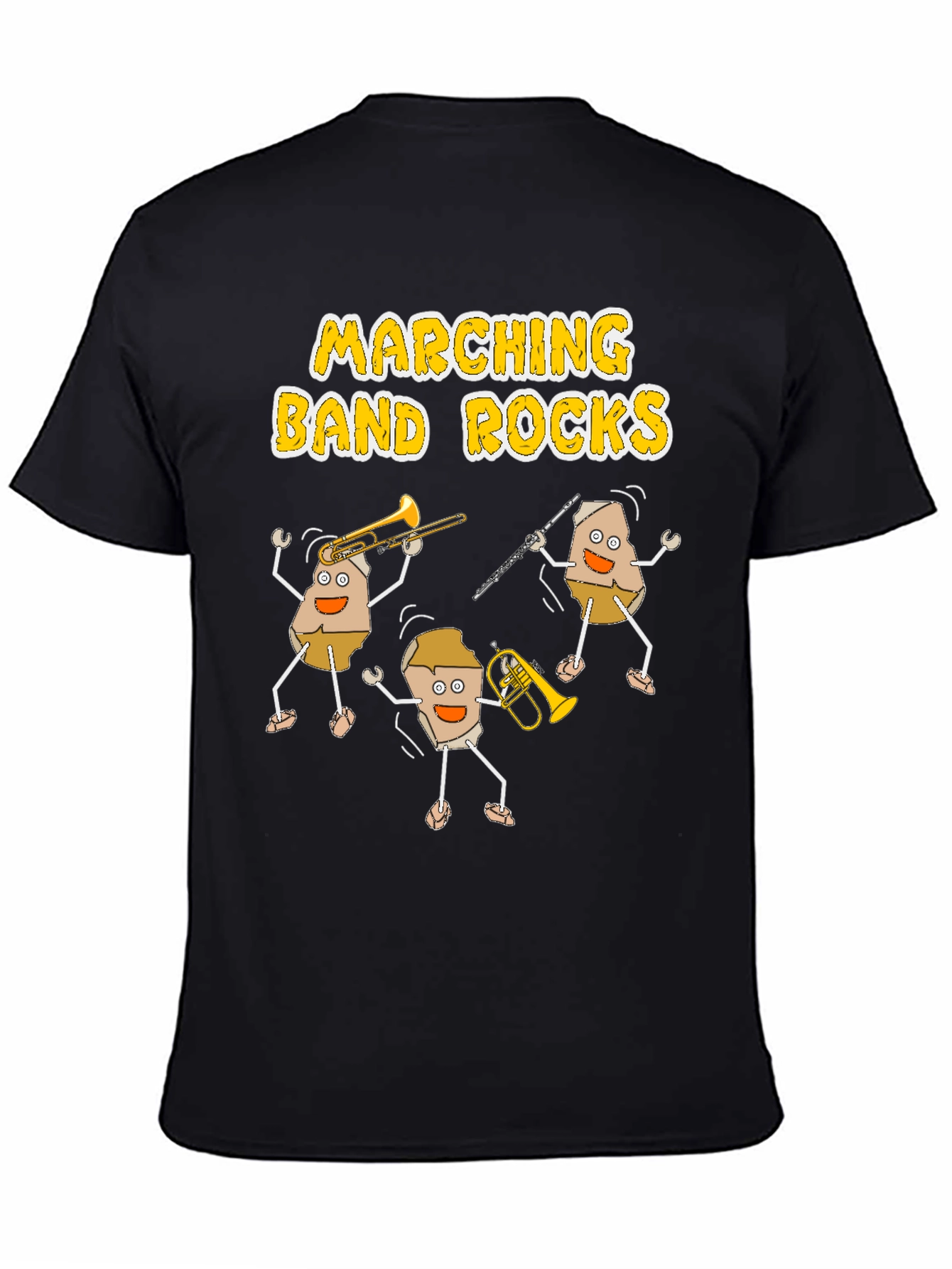 Marching Band Rocks Graphic Tee