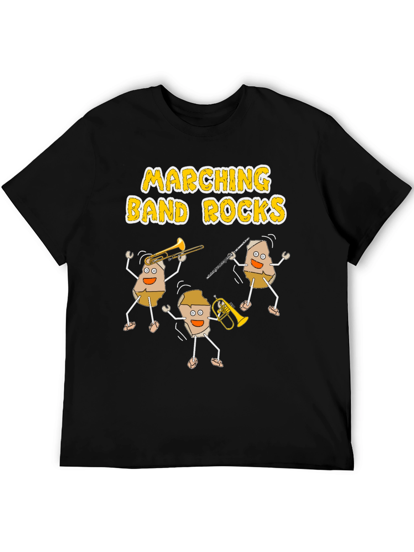 Marching Band Rocks Graphic Tee