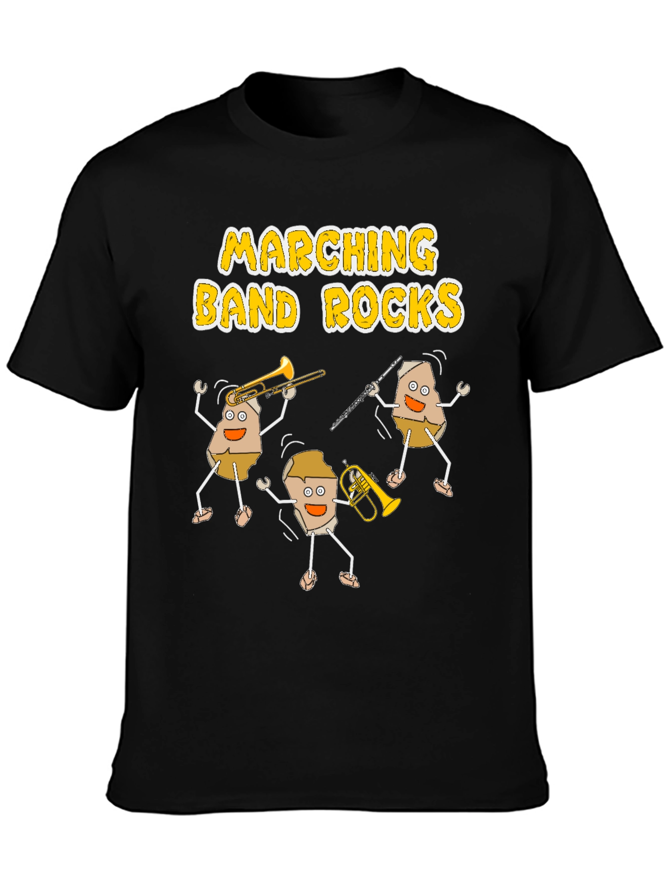 Marching Band Rocks Graphic Tee