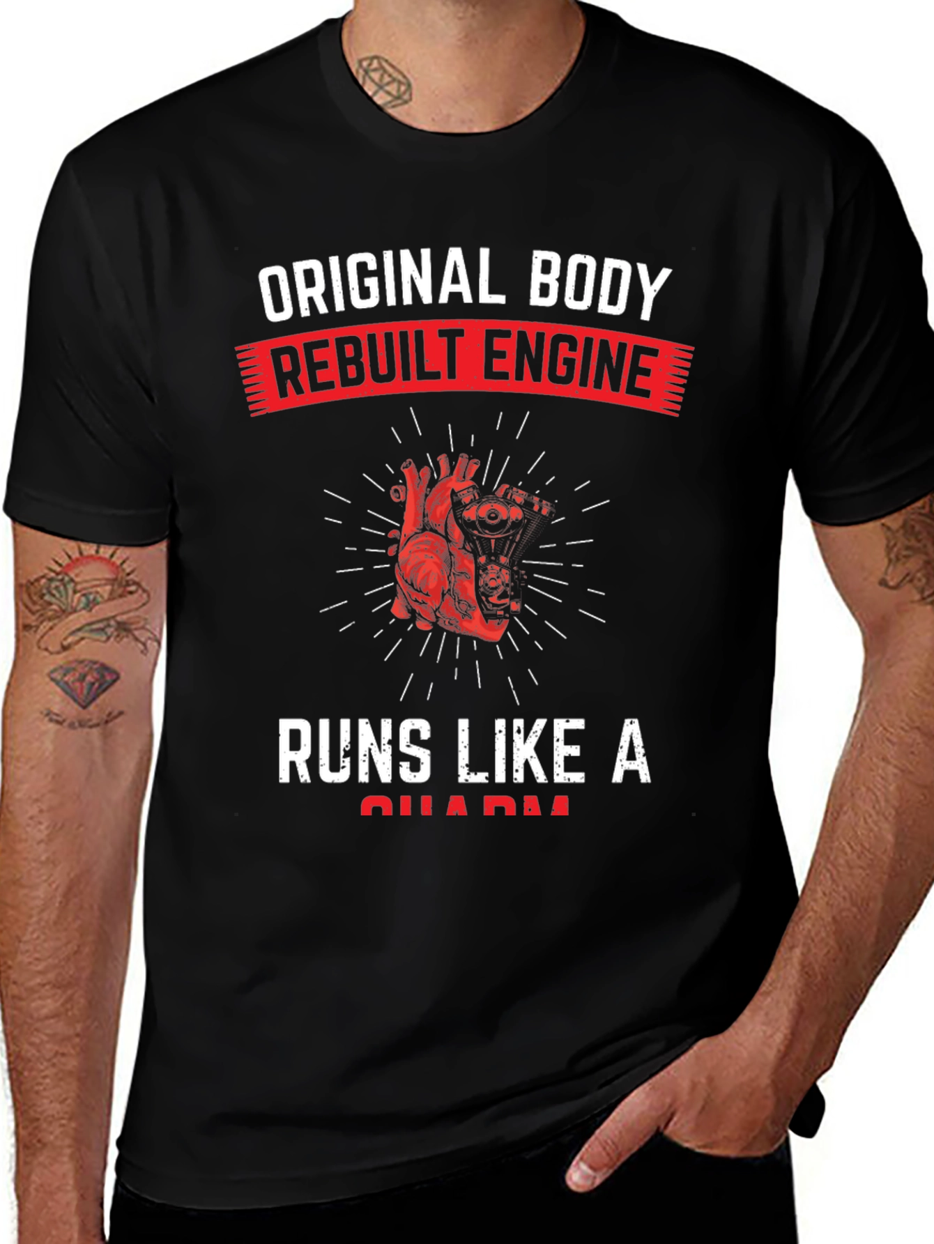 Original Body Rebuilt Engine Graphic T-Shirt