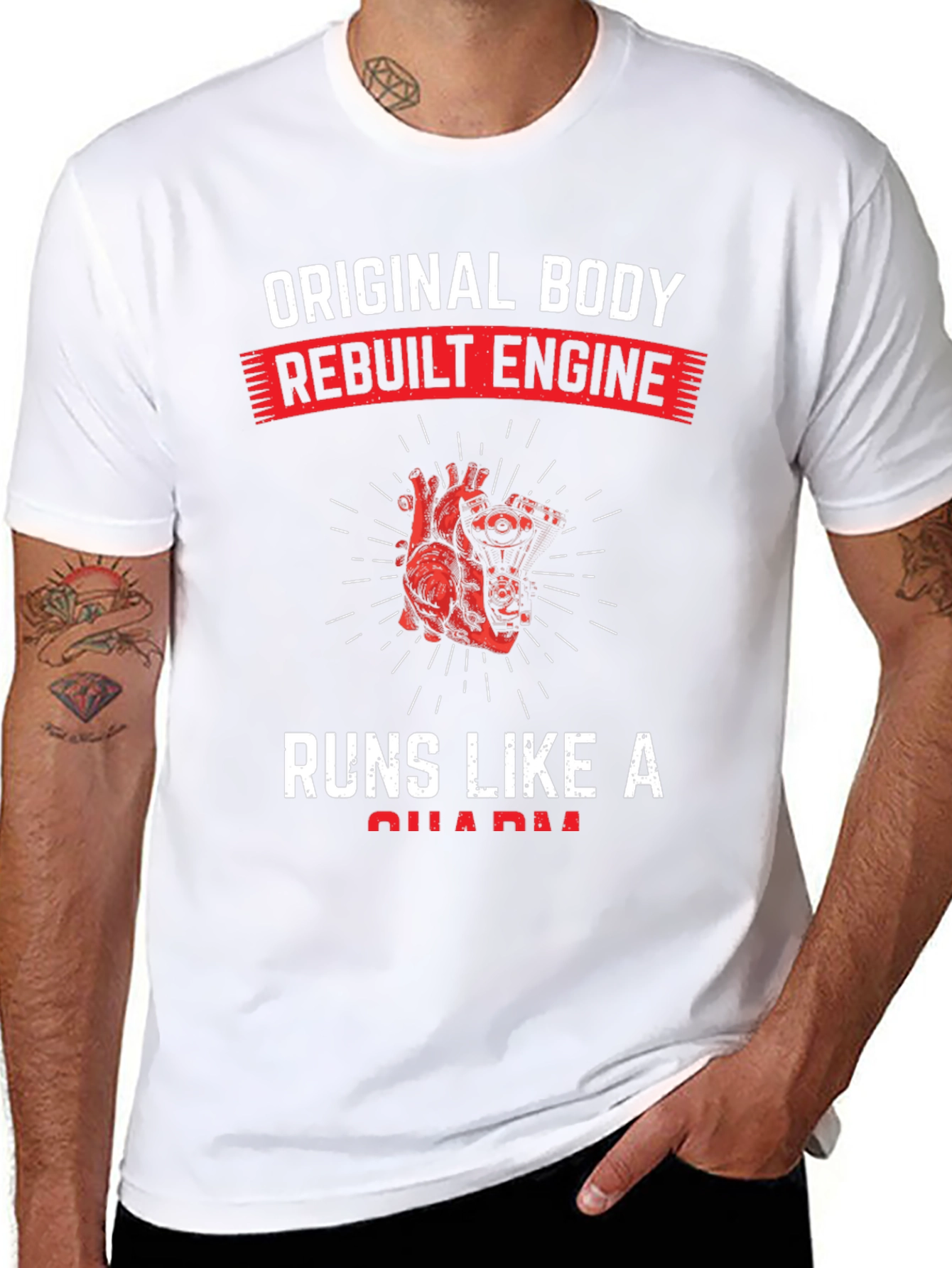 Original Body Rebuilt Engine Graphic T-Shirt
