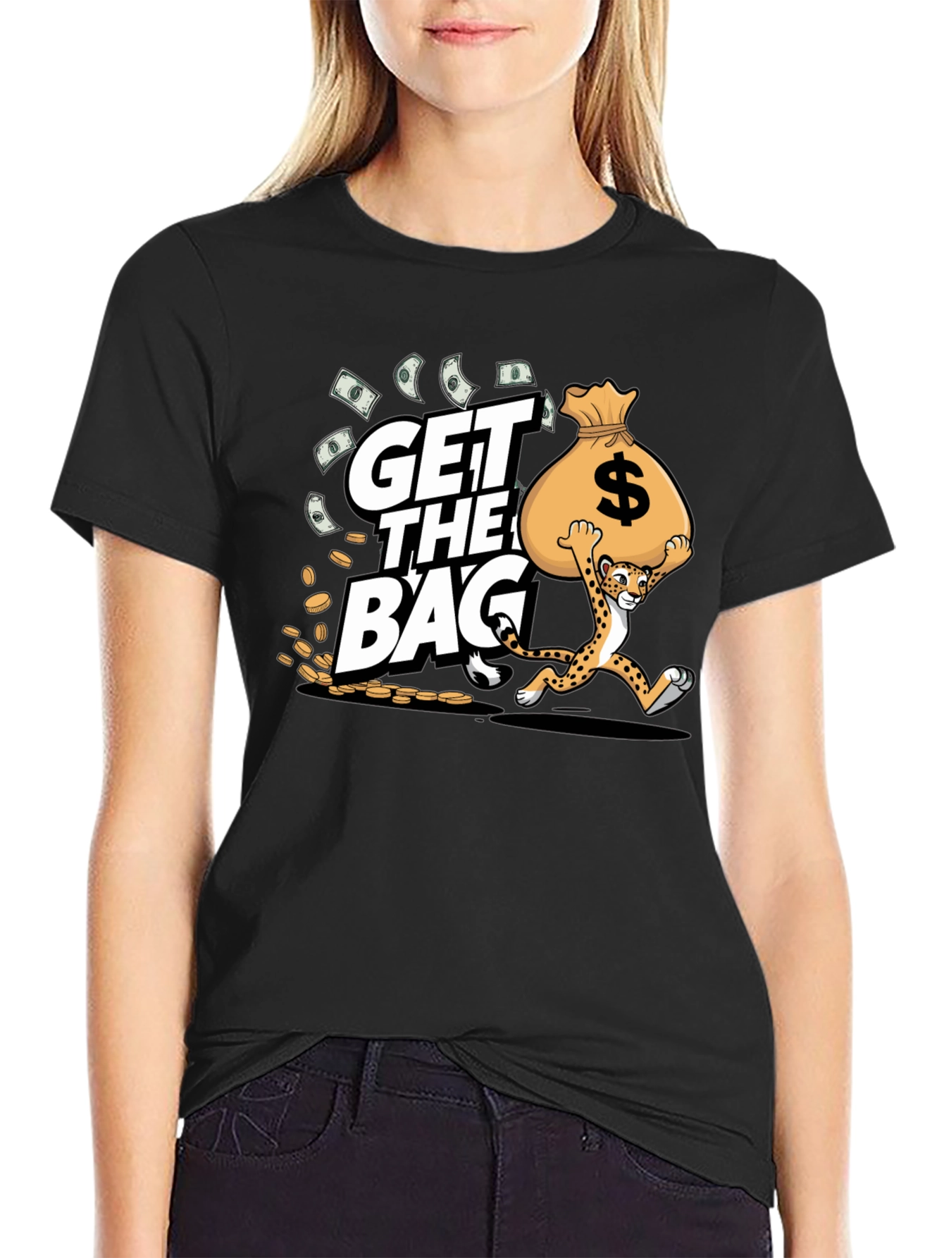 Get the Bag Cheetah Graphic T-Shirt