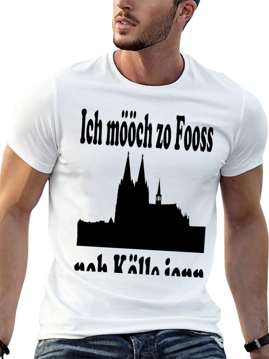 Ich Mööch Zo Fooss Nah Kölle Black T-Shirt